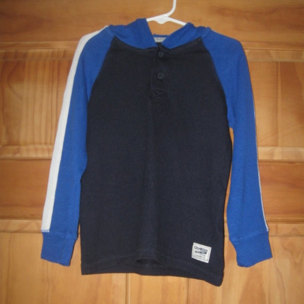 Boys OshKosh B'gosh Hooded Long Sleeve Shirt